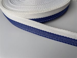 Bændelbånd - blå og hvid stribe